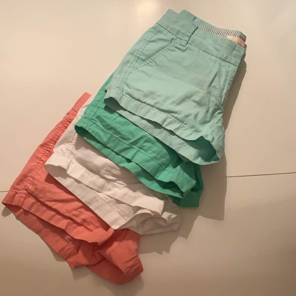 4 pairs JCrew 3” shorts